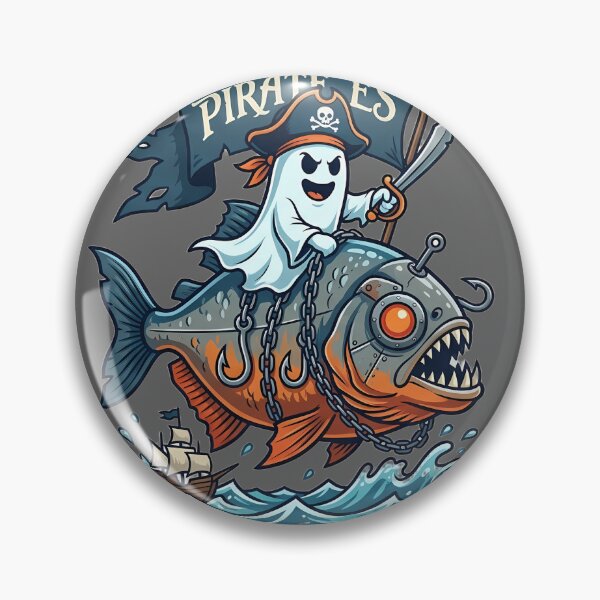 Item preview, Pirate Ghost Riding Mechanical Piranha designed and sold by LYZ7VANI.