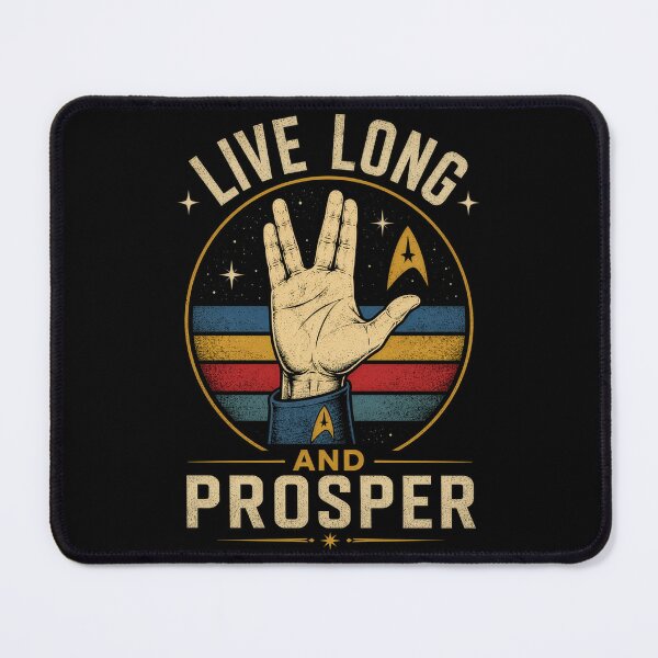 Item preview, Retro Space Ship Live Long Prosper 3 designed and sold by Kate1art.