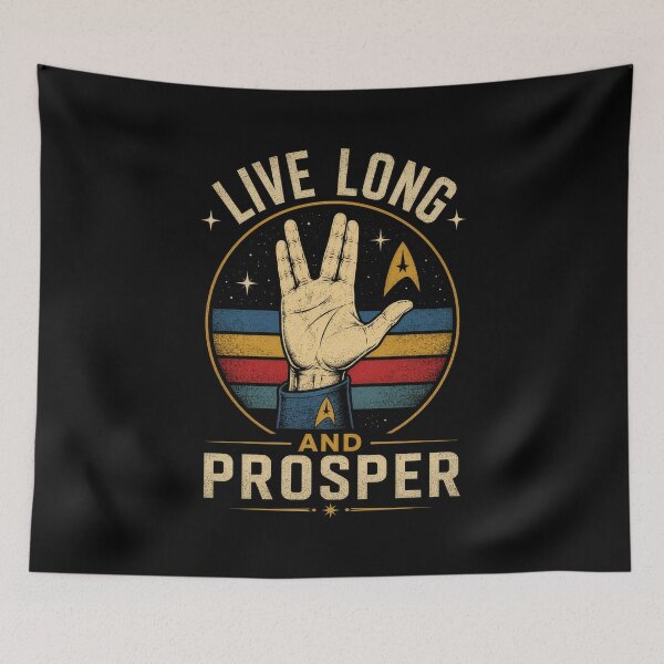 Item preview, Retro Space Ship Live Long Prosper 3 designed and sold by Kate1art.