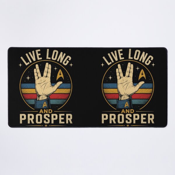Item preview, Retro Space Ship Live Long Prosper 3 designed and sold by Kate1art.