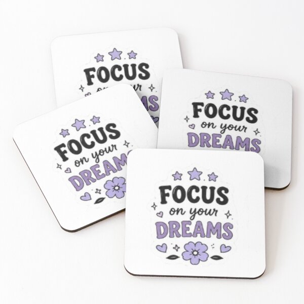 Item preview, Focus on Your Dreams Motivational Aesthetic Sticker designed and sold by Jyotisima8929.