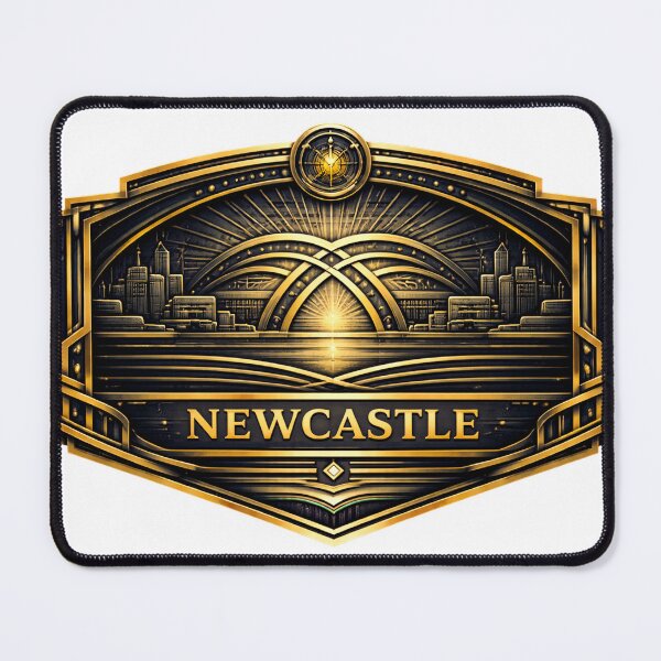Item preview, deco style newcastle badge designed and sold by astriebatik.