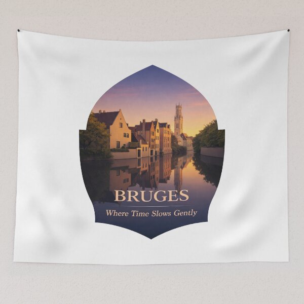 Item preview, Bruges Canals Teach Time To Slow designed and sold by EdvvinStudios.
