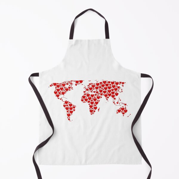 Item preview, Human One Love All Humanity Peace On Earth Unity Red Hearts Planet Earth Map designed and sold by Space Ghettos.