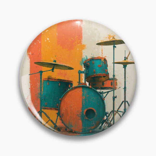 Item preview, A drumset for drummers drawing artwork designed and sold by gut2000.