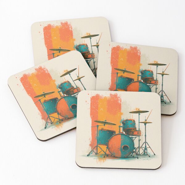 Item preview, A drumset for drummers drawing artwork designed and sold by gut2000.