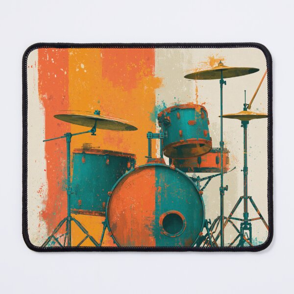 Item preview, A drumset for drummers drawing artwork designed and sold by gut2000.