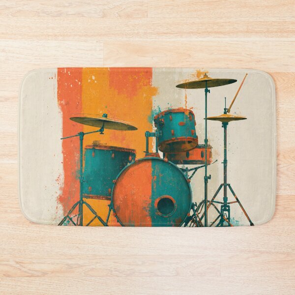 Item preview, A drumset for drummers drawing artwork designed and sold by gut2000.