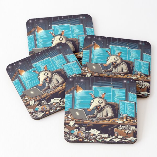 Item preview, Chaotic Aardvark Web Developer – Funny Coding Animal Art designed and sold by Dogandesighn.