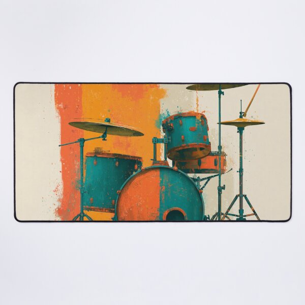 Item preview, A drumset for drummers drawing artwork designed and sold by gut2000.