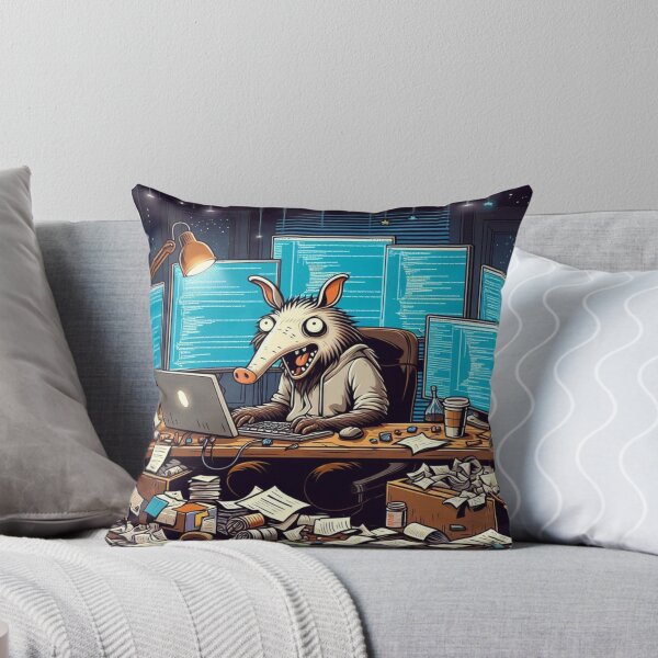 Item preview, Chaotic Aardvark Web Developer – Funny Coding Animal Art designed and sold by Dogandesighn.