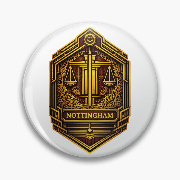 Item preview, deco style nottingham badge designed and sold by astriebatik.