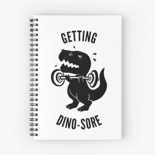 Item preview, weightlifting dinosaur fitness T-rex gym getting dino sore  designed and sold by portrait4you.