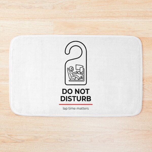 Item preview, Do Not Disturb Lap Time Matters Sim Racing Door Sign designed and sold by Fenay Designs.