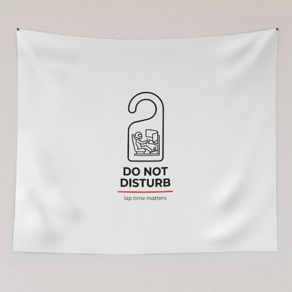 Item preview, Do Not Disturb Lap Time Matters Sim Racing Door Sign designed and sold by Fenay Designs.