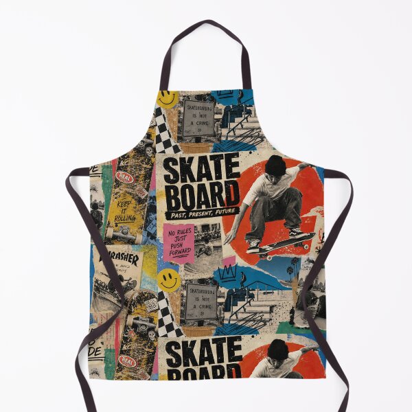 Item preview, SKATE COLLAGE — Vibrant Skateboard Art Poster (Vintage + Modern) designed and sold by Jandedan.