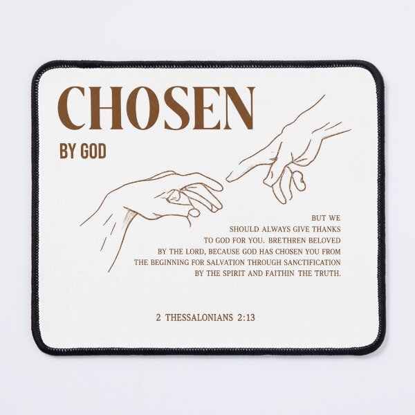 Item preview, Chosen By God Christian Oversized Tee — Faith Streetwear Bible Verse Shirt designed and sold by Raven Studios.