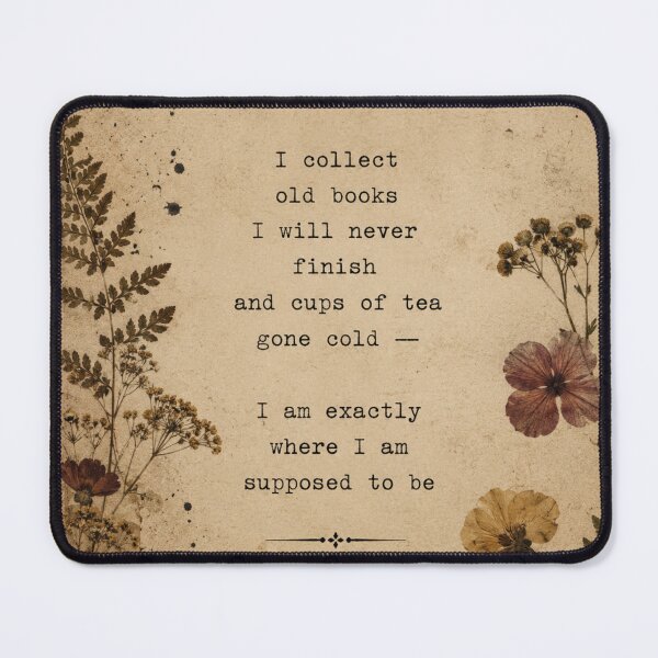 Item preview, Dark Academia Typewritten Letter I Collect Old Books – Vintage Manuscript Poetry Art | Literary Gift designed and sold by irfanshikh.