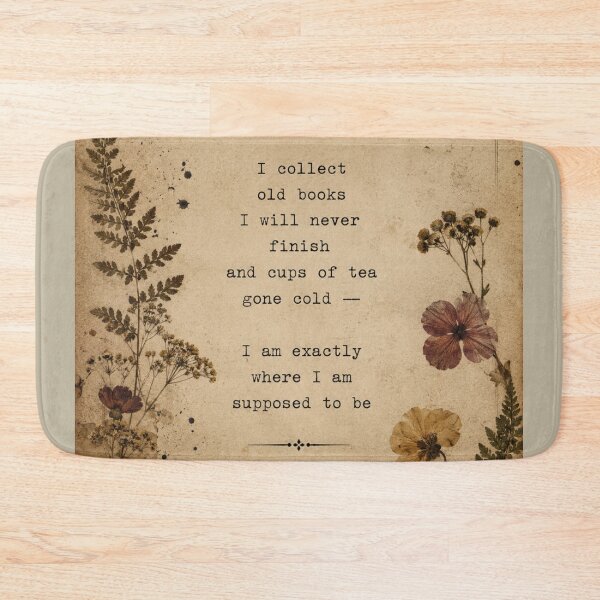 Item preview, Dark Academia Typewritten Letter I Collect Old Books – Vintage Manuscript Poetry Art | Literary Gift designed and sold by irfanshikh.