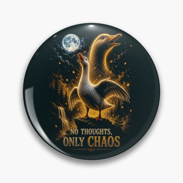 Item preview, No Thoughts Only Chaos Funny Goose Gift designed and sold by Syrupulse.