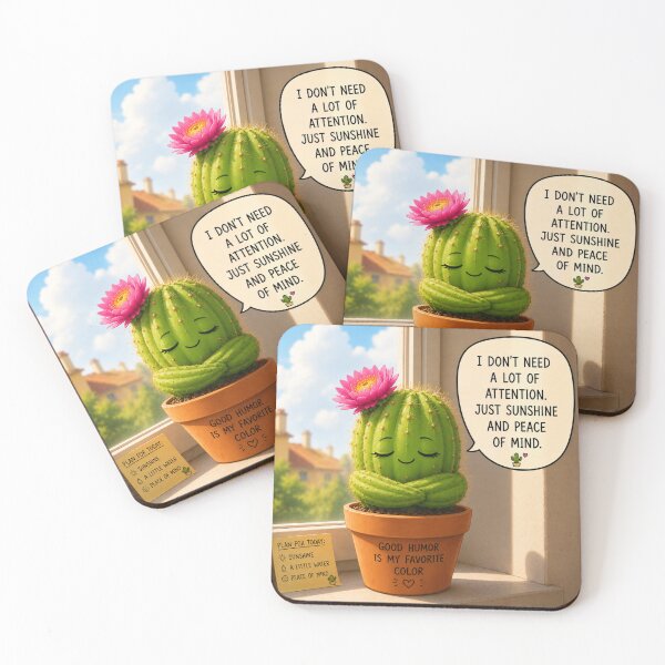 Item preview, Peaceful Cactus With Attitude designed and sold by Blueberry-art23.