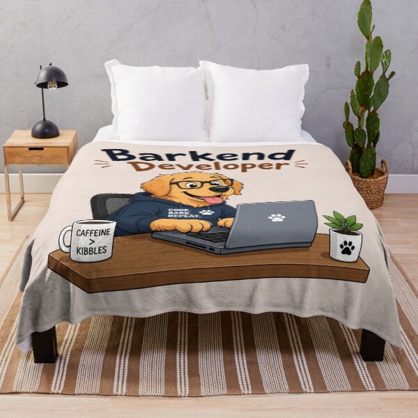 Item preview, Barkend Developer Funny Dog Programmer designed and sold by Itai Doshin.