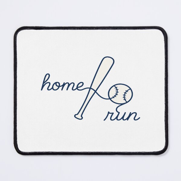 Item preview, Home Run Baseball Typography Design • Retro Bat & Ball Sports Art • Softball & Baseball Fans Gift designed and sold by Bright Nest Studio.