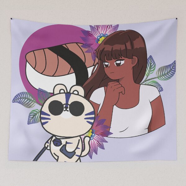 Item preview, Blind Tiger with White Cane Floral Art designed and sold by Kanniax.