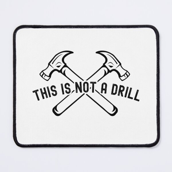 Item preview, This Is Not A Drill Funny Retro Typography Meme T-Shirt designed and sold by Epic Wear Store.