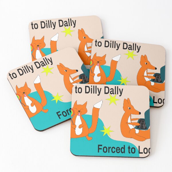 Item preview, Born to Dilly Dally, Forced to Lock In – Cute Procrastination Fox designed and sold by GaMaDesing.