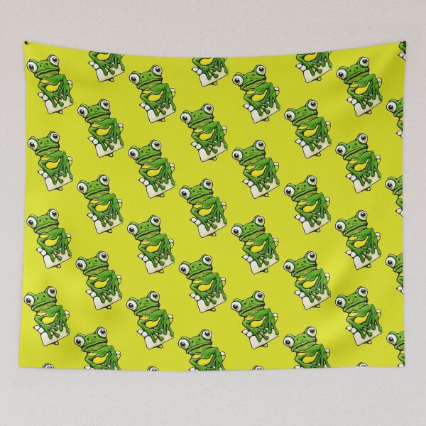 Item preview, Hopscotch Hopper, Vibrant Neurographic Frog Art for Playfulness & Joy  designed and sold by Sherrylynart.