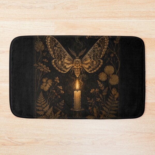 Item preview, Dark Academia Moth and Candle – Dramatic Atmospheric Vintage Engraving Art | Gothic Aesthetic Gift designed and sold by irfanshikh.