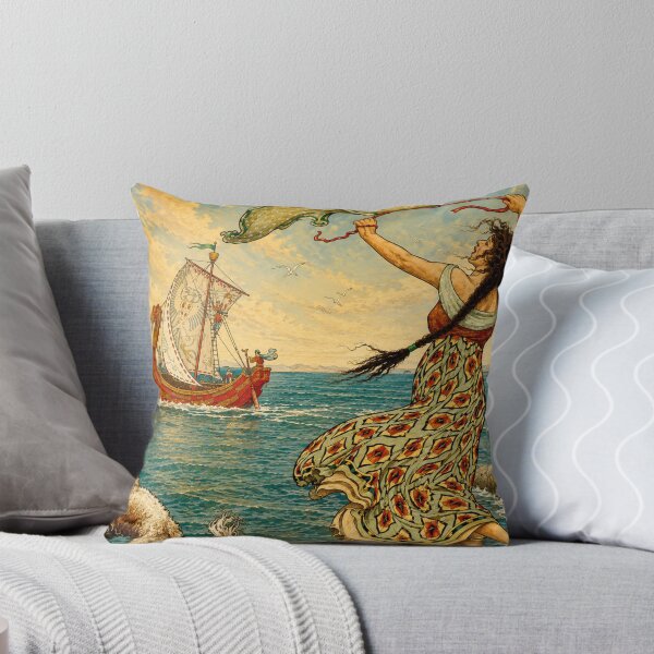 Item preview, Vikings by Frank Cheyne Pape - Art Nouveau Coastal Maiden Illustration for Vintage Fantasy Lovers designed and sold by RickE.