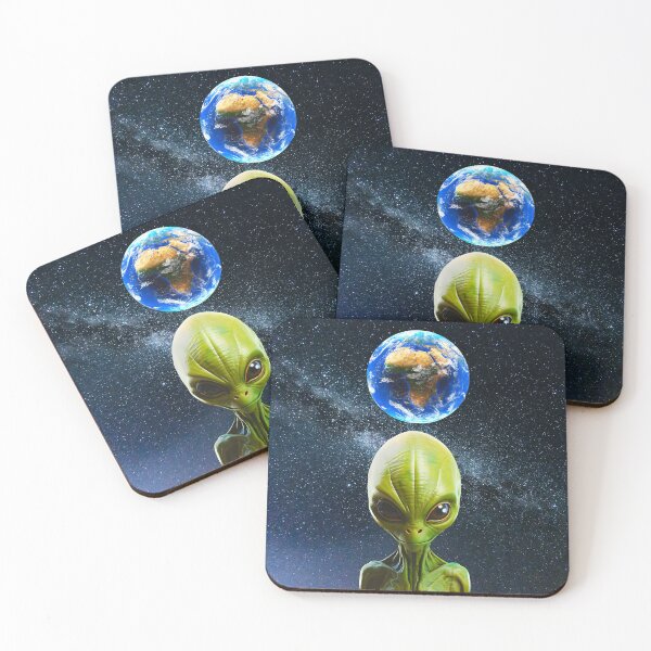 Item preview, The cosmic observer : Alien and planet Earth designed and sold by FahdSpaceArt.