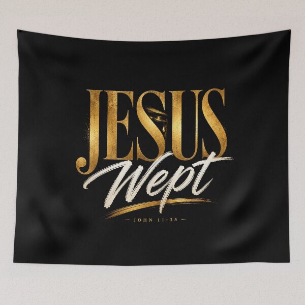 Item preview, Jesus Wept — John 11:35 designed and sold by AFlair4It.