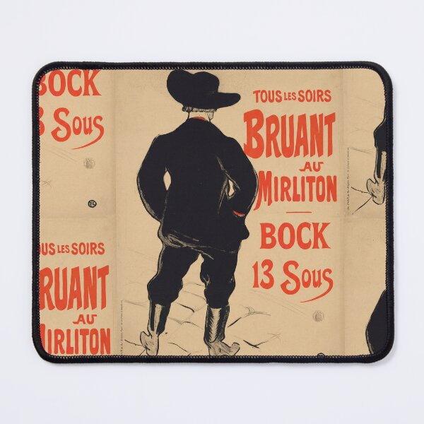 Item preview, Tous Les Soirs Bruant Au Mirliton Poster by Henri de Toulouse-Lautrec | Vintage French Cabaret Wall Art Print designed and sold by artofuniverse.