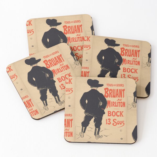 Item preview, Tous Les Soirs Bruant Au Mirliton Poster by Henri de Toulouse-Lautrec | Vintage French Cabaret Wall Art Print designed and sold by artofuniverse.