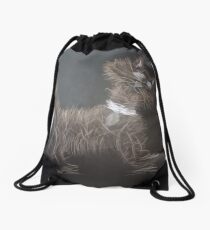 What just made my hair stand on end Drawstring Bag