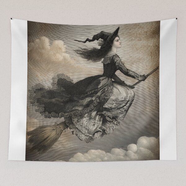Item preview, Witch Flying Above Clouds designed and sold by lautir.