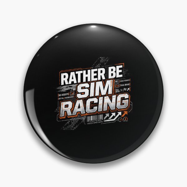 Item preview, Rather Be Sim Racing No Assists Full Send Design designed and sold by Fenay Designs.