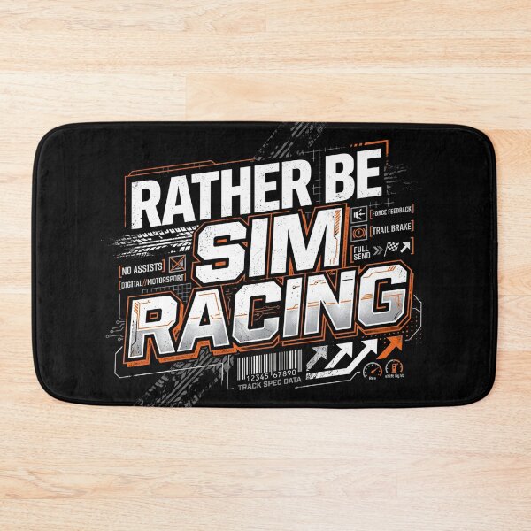 Item preview, Rather Be Sim Racing No Assists Full Send Design designed and sold by Fenay Designs.