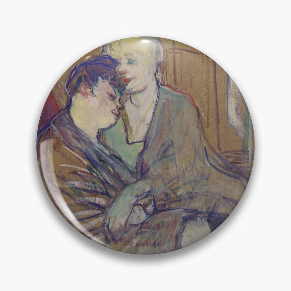 Item preview, Two Girlfriends Poster by Henri de Toulouse-Lautrec | Intimate Belle Époque Wall Art Print designed and sold by artofuniverse.