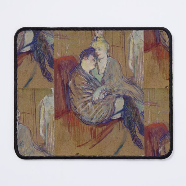 Item preview, Two Girlfriends Poster by Henri de Toulouse-Lautrec | Intimate Belle Époque Wall Art Print designed and sold by artofuniverse.