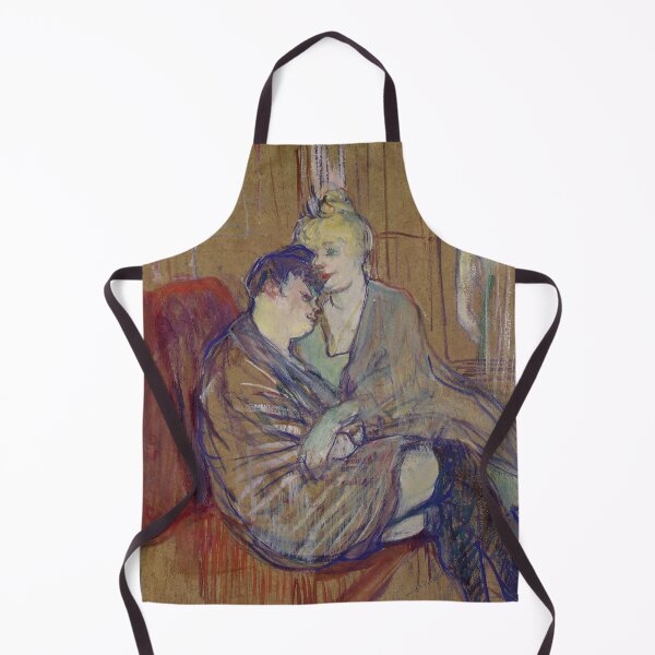 Item preview, Two Girlfriends Poster by Henri de Toulouse-Lautrec | Intimate Belle Époque Wall Art Print designed and sold by artofuniverse.