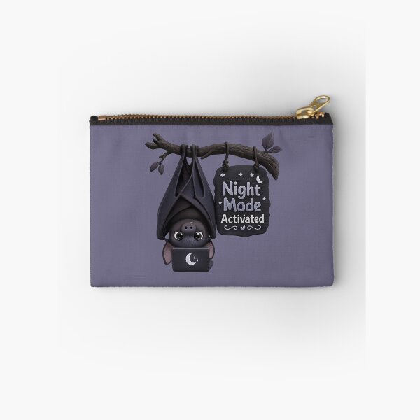 Item preview, Cute Night Mode Bat Laptop | Kawaii Dark Aesthetic Animal Pun "Night Mode Activated" designed and sold by Moons Studio.