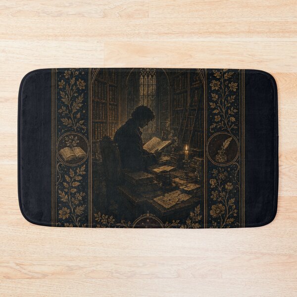 Item preview, The Scholar Dark Academia Tarot Card – Gothic Library Original Art | Dark Academia Mystical Gift designed and sold by irfanshikh.