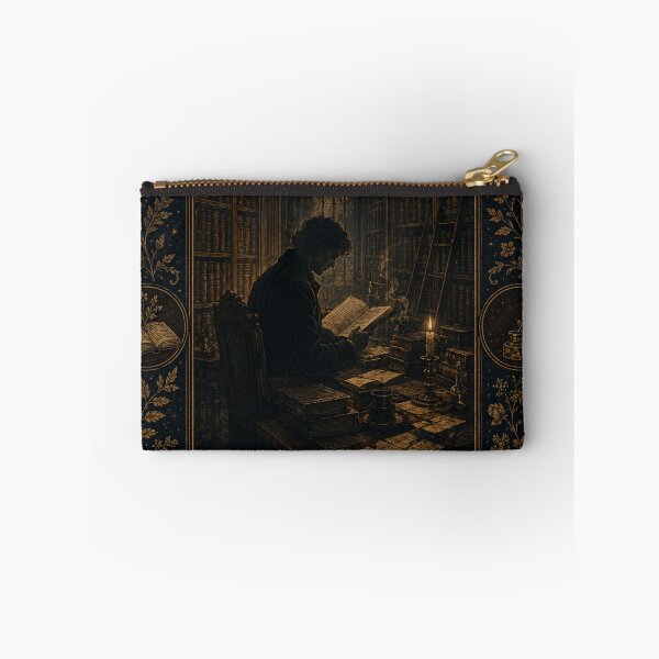 Item preview, The Scholar Dark Academia Tarot Card – Gothic Library Original Art | Dark Academia Mystical Gift designed and sold by irfanshikh.