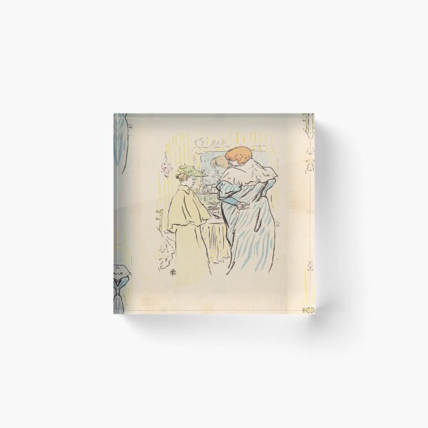Item preview, Two Women Before a Mirror by Toulouse-Lautrec Vintage Belle Époque Paris Art designed and sold by artofuniverse.