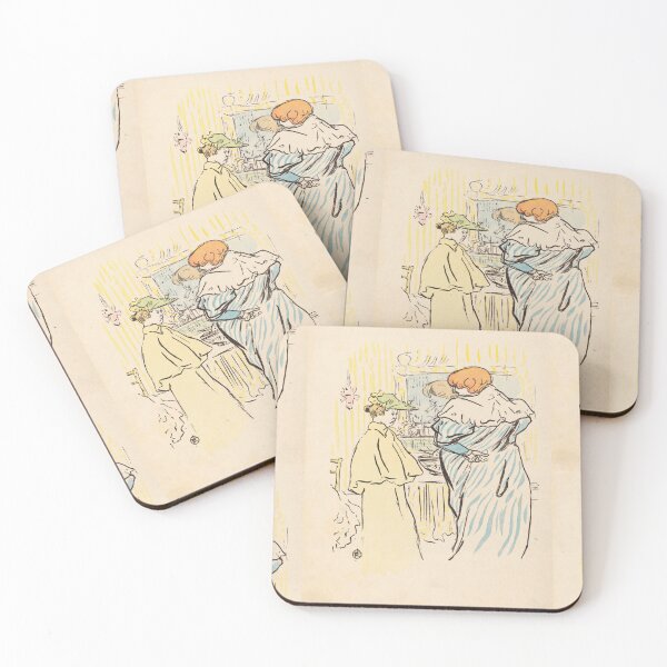 Item preview, Two Women Before a Mirror by Toulouse-Lautrec Vintage Belle Époque Paris Art designed and sold by artofuniverse.