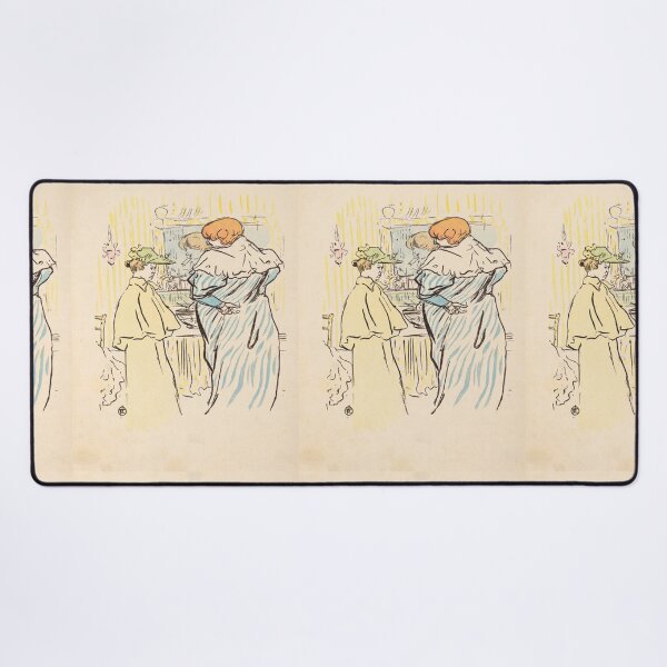 Item preview, Two Women Before a Mirror by Toulouse-Lautrec Vintage Belle Époque Paris Art designed and sold by artofuniverse.